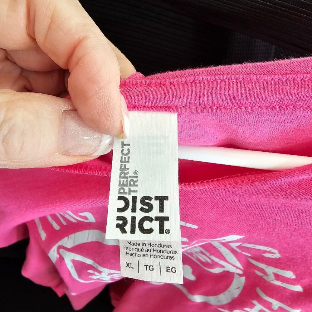 BEACH DIST RICT Resting Beach Face Hoodie tunic shirt coverup Hot Pink sz XL - Picture 8 of 9